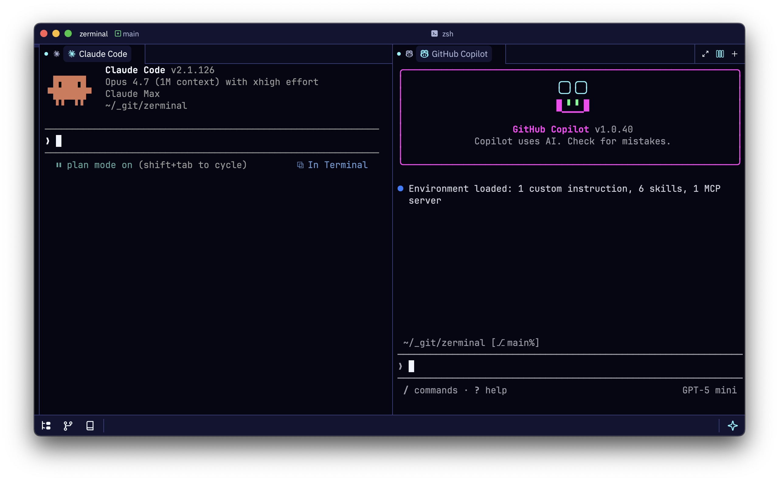 Agents workspace screenshot