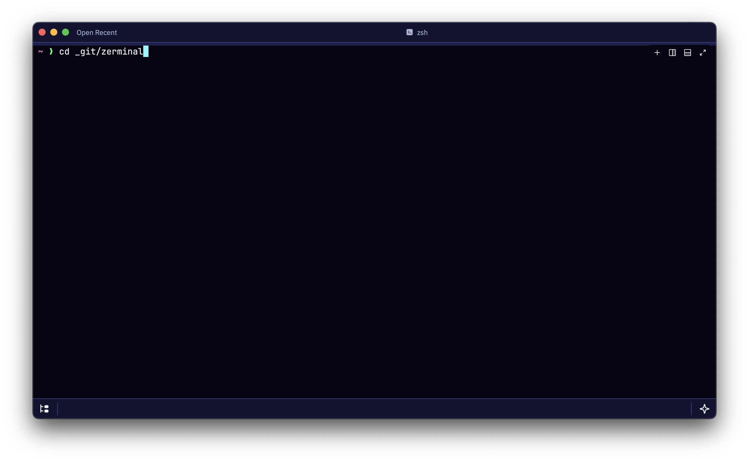 Terminal workspace screenshot